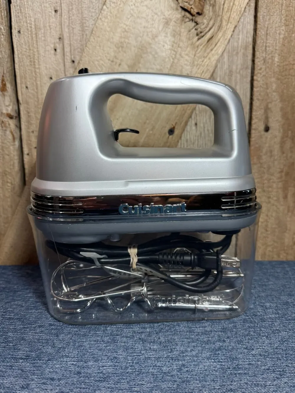 Cuisinart Power Advantage PLUS 9-Speed Hand Mixer in Brushed Chrome Storage Case